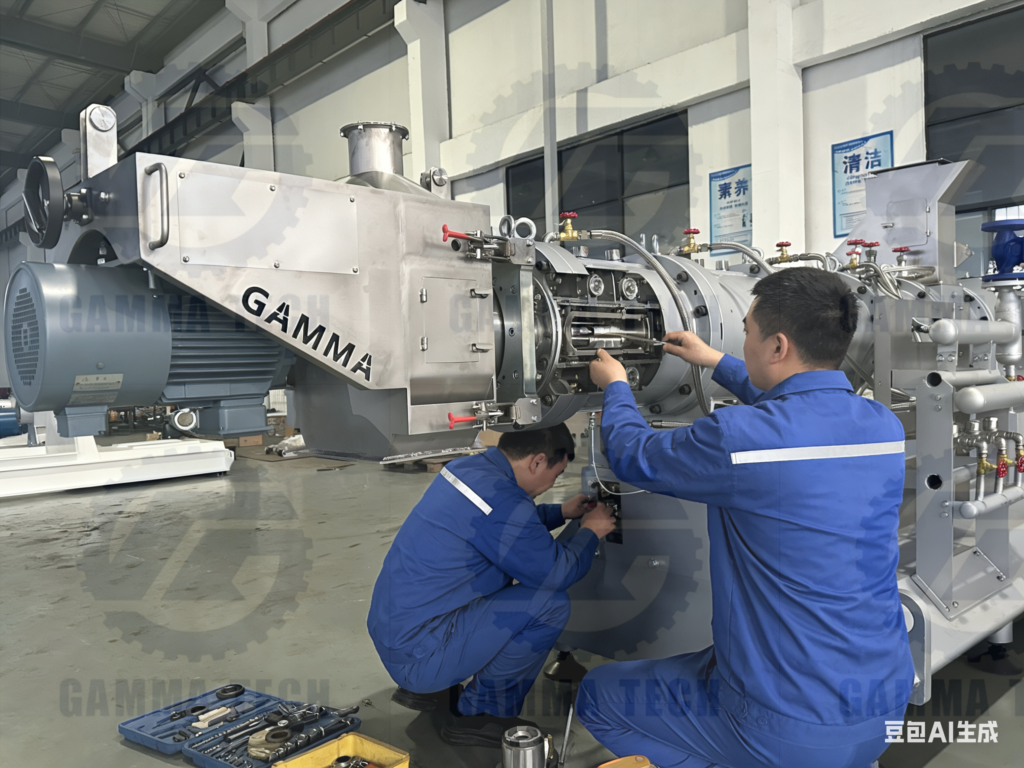 gamma twin extruder maintainance